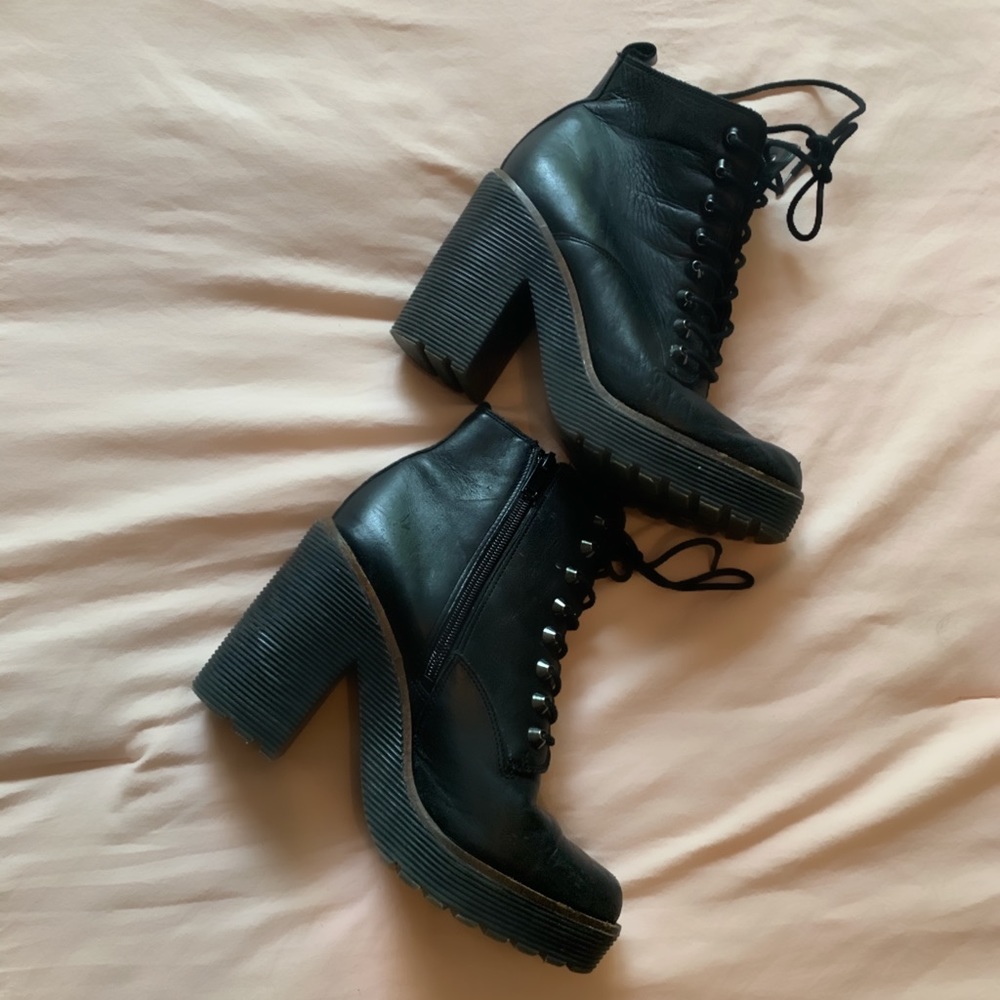 Aldo Platform Combat Boots